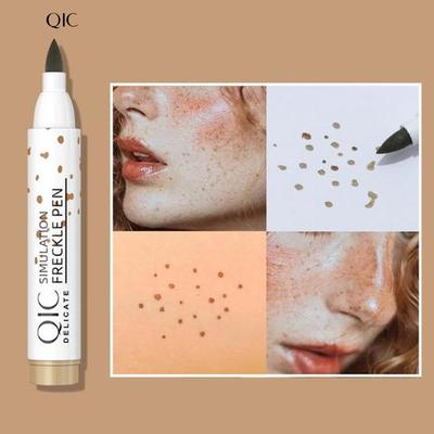 Smudge Proof Freckle Pen Waterproof Portable Brown Soft Sunkiss Dot Spot Pen for Unisex