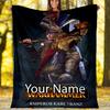 Custom Name Total War Warhammer Theme Printed Blanket - Perfect for Couch, Bed, Travel & Outdoor Use | Machine Washable, Cozy & Durable.