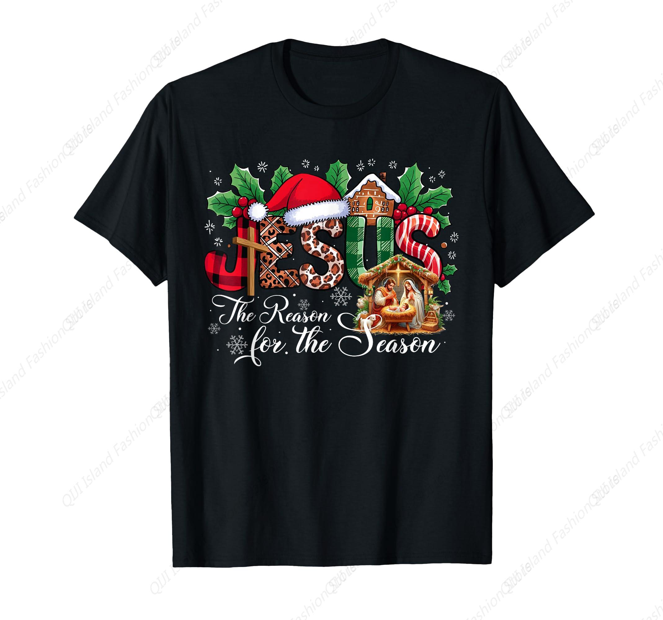 Christmas Jesus Is The Reason For The Season Jesus Pajamas TShirt S