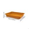 Rectangular Woven Fruit Basket Large Capacity Imitation Rattan Easy To Clean Bread
