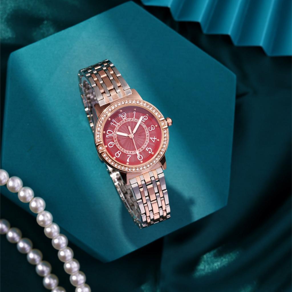 Fashion Light Luxury Room Gold Diamond Casual Women'S Steel Belt Watch