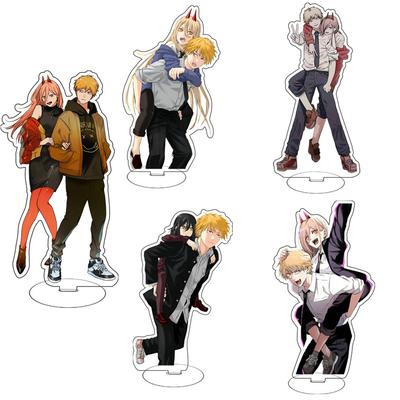 15cm Anime Chainsaw Man Acrylständer Actionfigur Spielzeug Makima Hayakawa Aki Figuren Desktop Heimdekoration