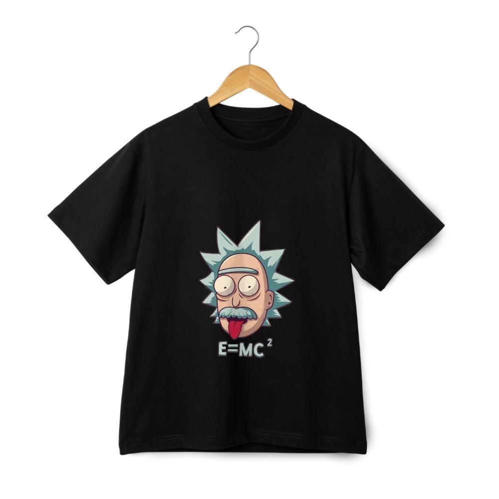 Einstein Rick Graphic T-shirt – Rick and Morty Science Cartoon Streetwear Tee