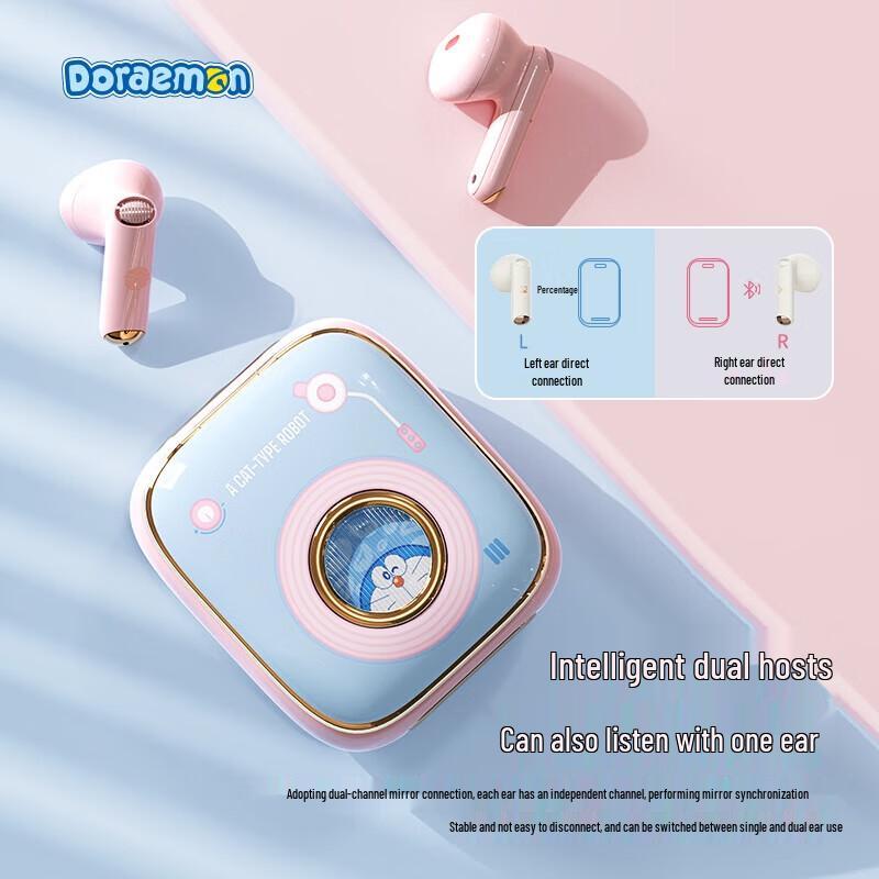 ROCK Doraemon Retro Record Player True Wireless Earbuds