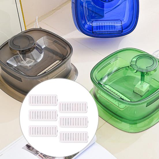 6 Pcs Cat Water Fountain Replacement Filters High-density Microporous Filter Mesh