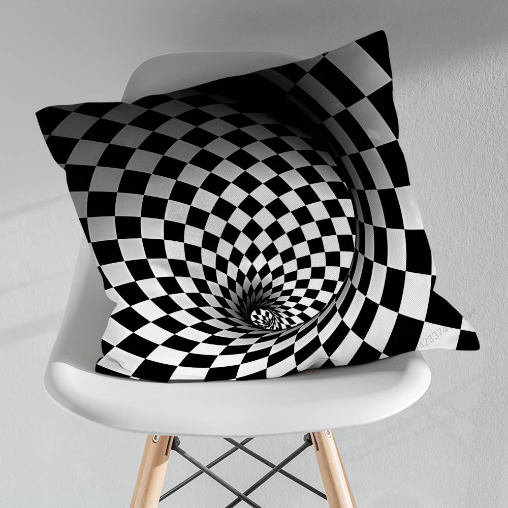 Black White abstract Art pillow over living room sofa cushion cover home decoration bedroom room bed pillow cover