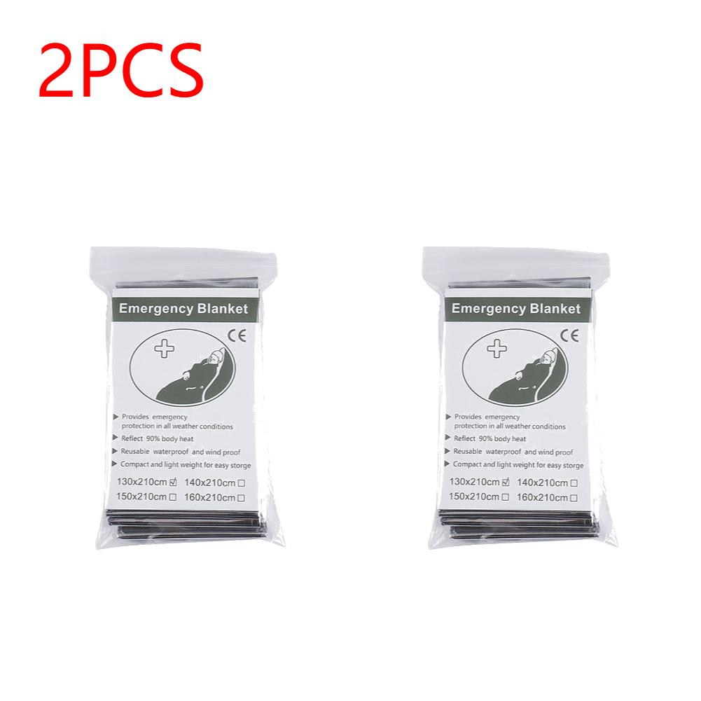 1-20PCS Emergency Blanket Outdoor Hiking Camping Survival First Aid Windproof Insulation Lifesaving Foil Thermal Rescue Blanket