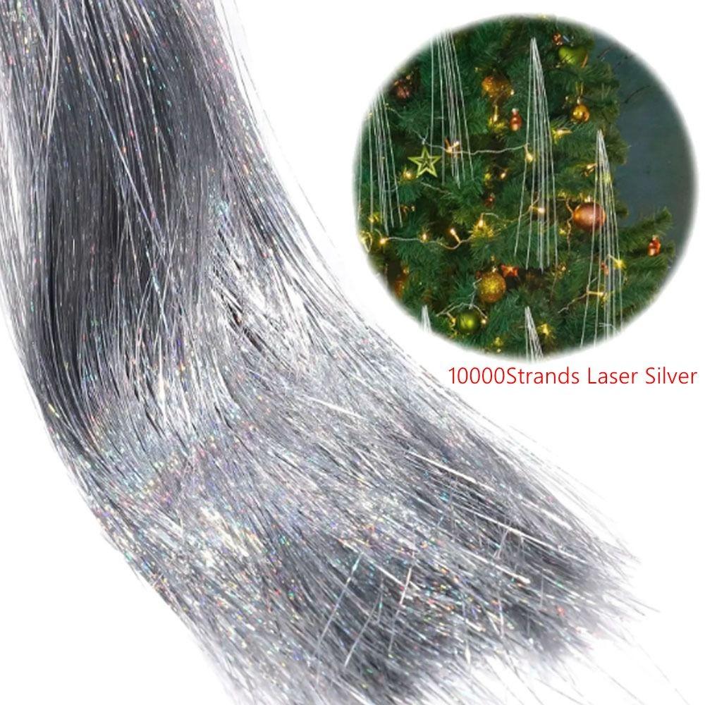 Festivals Decor Tinsel Icicle Strands Christmas Tree Tinsel Icicles  Christmas Decoration Supplies
