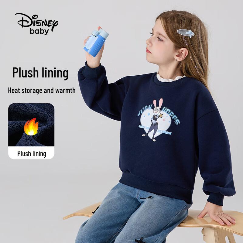 Disney Kids  Faux Two-Piece Fleece Turtleneck Sweatshirt 140