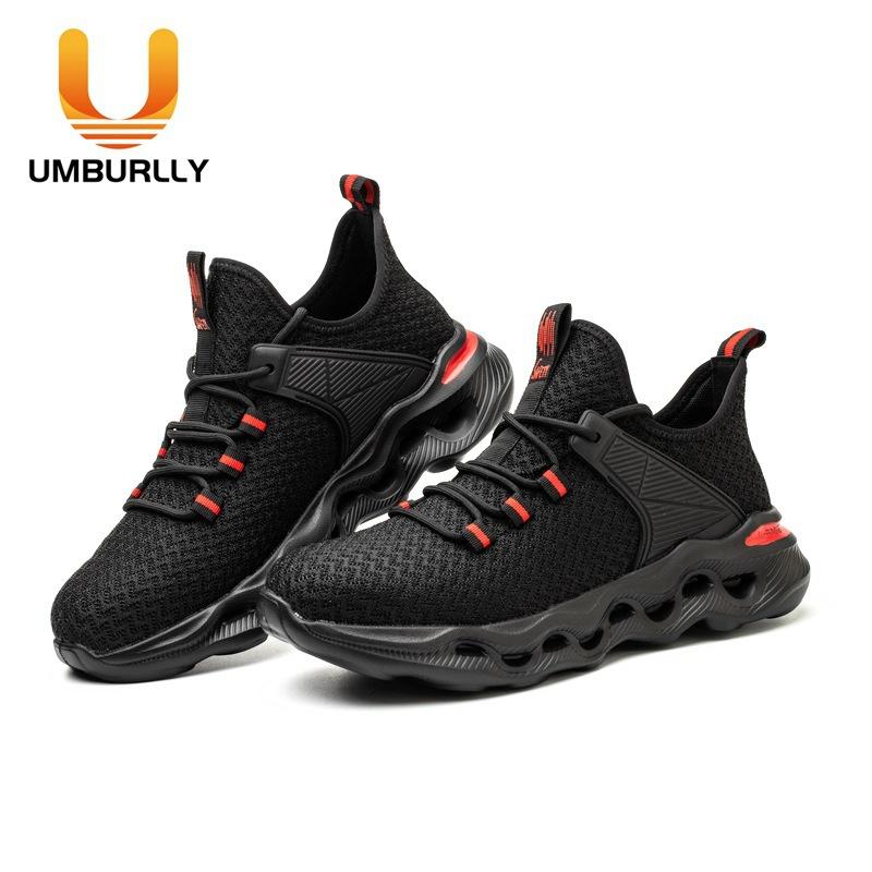 Labor Insurance Shoes Men, Smash-proof and Puncture-proof Work Shoes, Lightweight and Breathable Safety Shoes, Protective Shoes