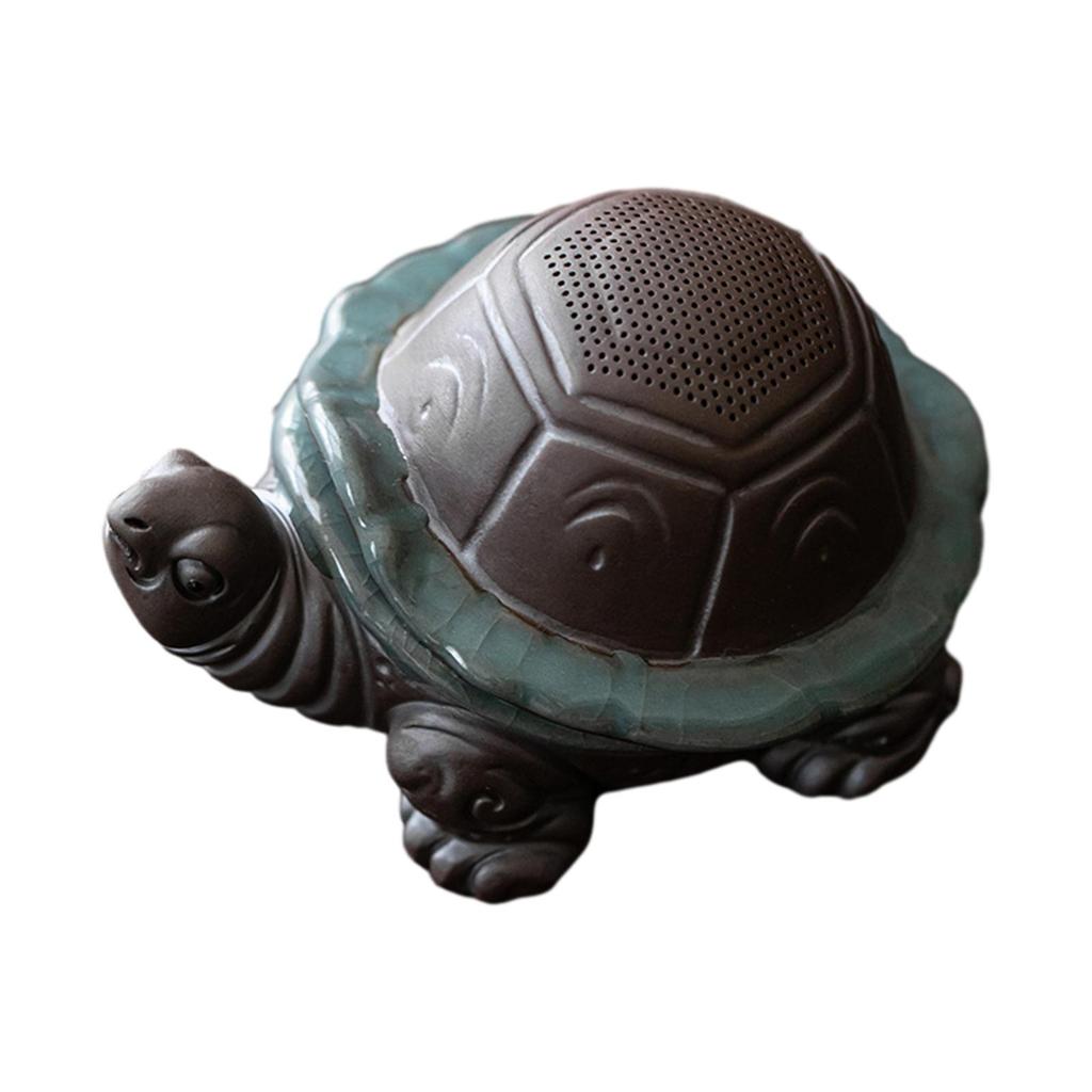Tea Pet with Tea Filter Shelf Table Tea Room Clay Decoration Detachable Dining Room Tea Infuser Mini Sculpture Turtle Statue