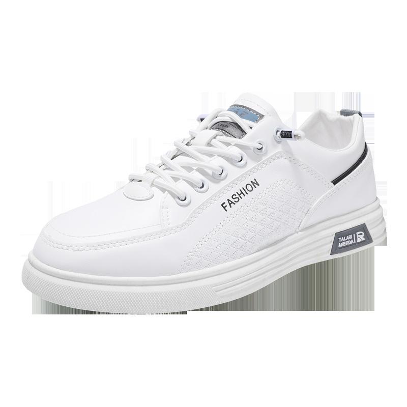 Männer Schuhe 2023 Herbst Neue Trend Passenden Kleine Weiße Schuhe Männer Leder Dünne Beiläufige Atmungsaktive Bord Schuhe Männer