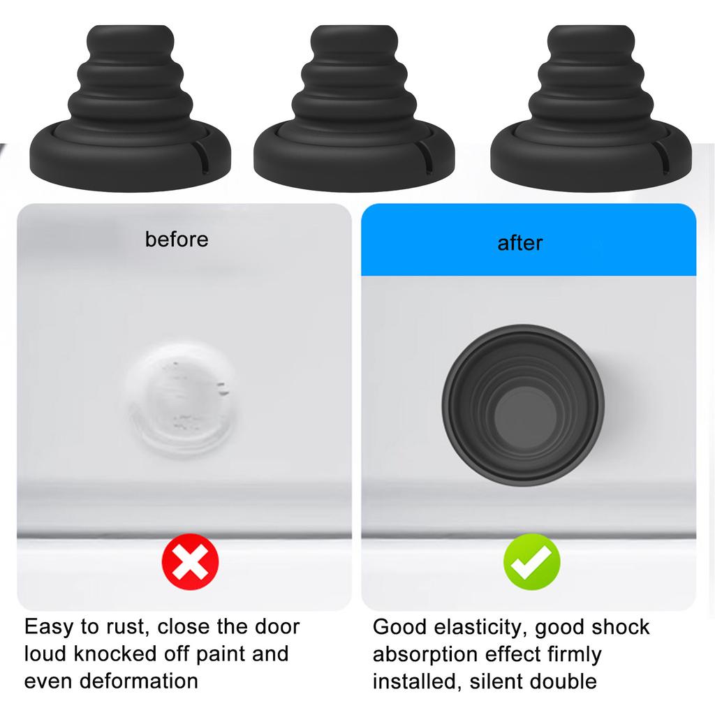 Set Of 4 Silicone Cushion Pads Silicone Shock Absorbers Set for Wall & Furniture Protections Against Impacts & Scratches