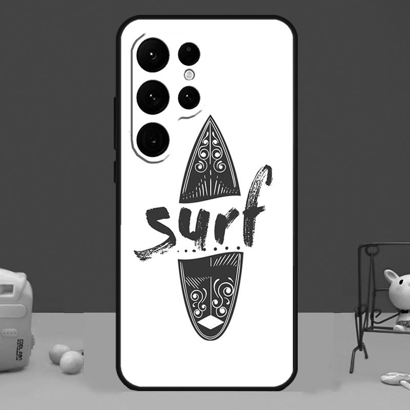 Surfing Wave Case For Samsung Galaxy S24 Ultra S23 S22 S21 S20 FE Note 20 S8 S9 S10 Note 10 Plus Cover