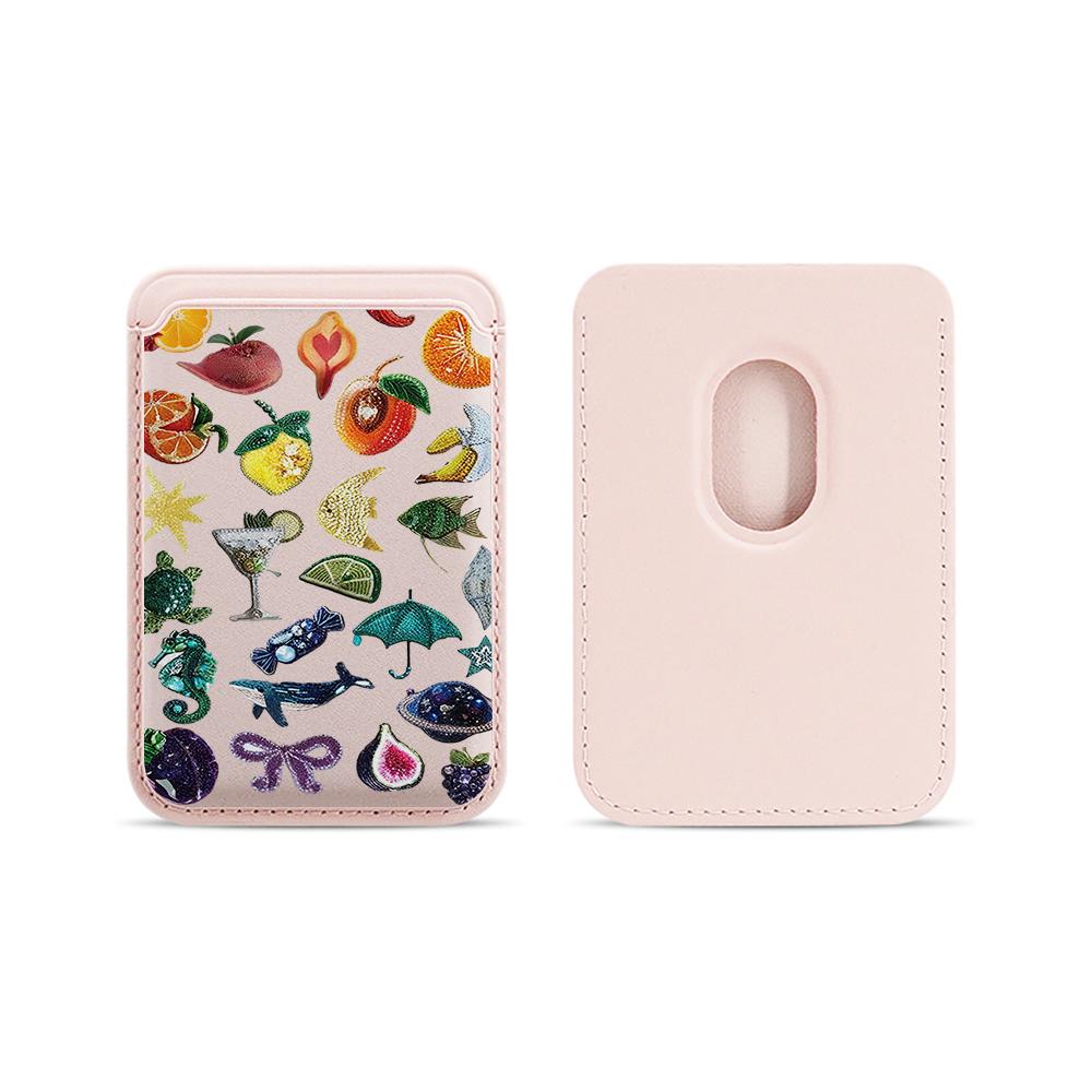 INS Card Wallet Cover Phone Card Holder For Magnetic Trendy Items Case Suitable For all iPhone for Magsafe Card Phone Back Bag