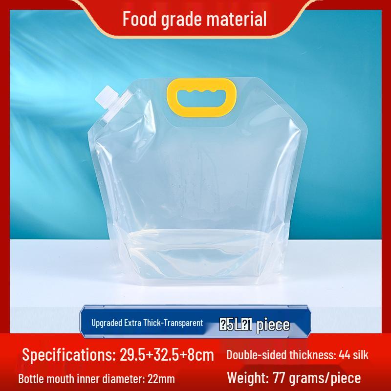Portable 8L Foldable Water Bag for Camping & Hiking - Food Grade Large Capacity