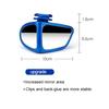 2Pcs Car Blind Spot Mirror Dual Swivel Mirrors 360 Degree Wide Angle Front Rear View Auxiliary Mirror Driving