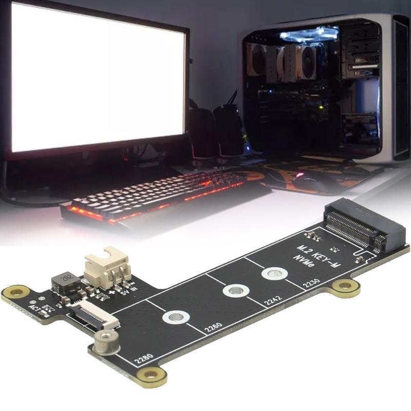 X1001 PCIe M.2 NVMe SSD Bodenplatine für Pi 5Beschleunigt Datentransfer und Booten
