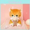 Plush Mofusand Cat Keychain Stuffed Animal Ultra Soft Fabric Collectors Gift