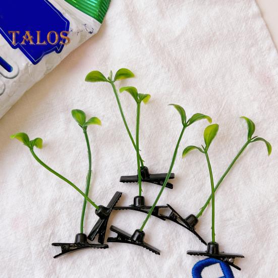 10 Adet/Set Fasulye Filizi Saç Tokası Yaratıcı Plastik Bitki Saç Tokaları İnce İşçilik Kaymaz Kız Saç Tokaları Saç Aksesuarları