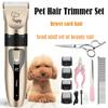 Köpek Saç Kesme Makinesi Pet Saç Düzeltici Seti Köpek Bakım Elektrikli Tıraş Makinesi Seramik Bıçak Kedi Aksesuarları Akülü Şarj Professiona
