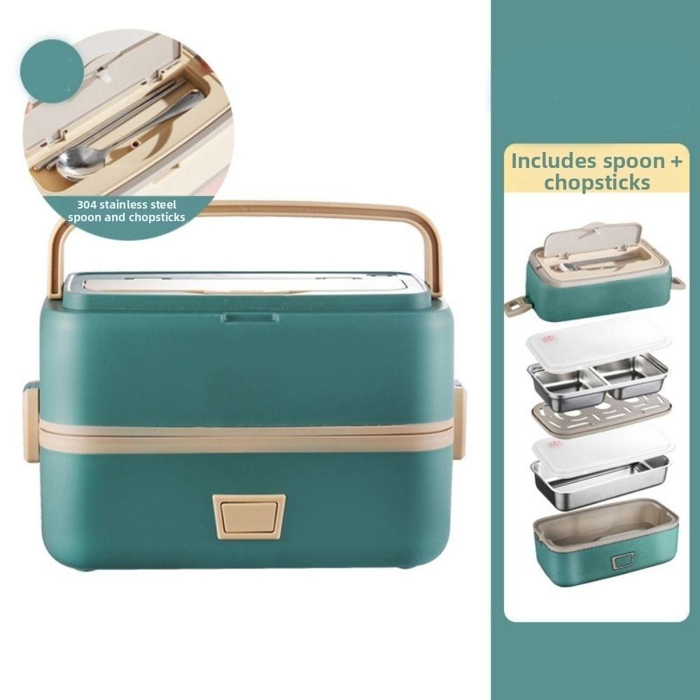 Quick Heating Electric Heating Lunch Box Large Capacity Portable Insulated Lunchbox  Office Use