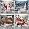 Christmas Tree Snowman Luxury Tapestry Bedroom Living Room Home Christmas Decoration