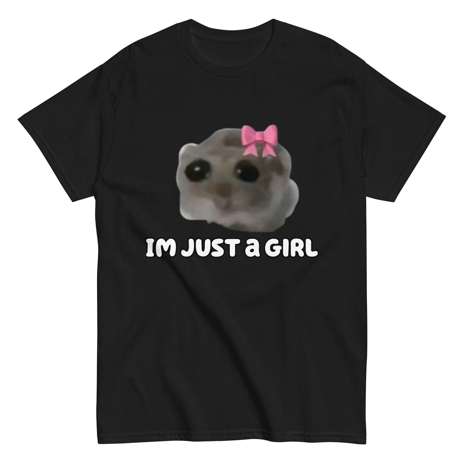 Sad Hamster Meme T-Shirt, Funny Viral Hamster Tee S