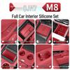 Fits 26 AITO M7/M8 Models: Central Control Wireless Charging Silicone Pad Upgrade Set