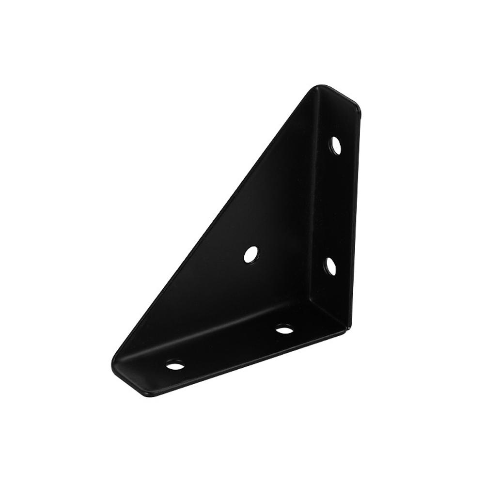 Black/White Corner Brackets Heavy Iron Triangular Reinforcement