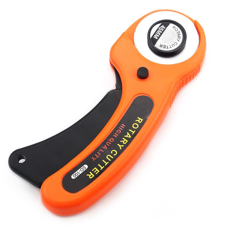 

1pc Manual Fabric & Leather Cutting Knife Machine, Hand Roller Cutting Tool, DIY Leathercraft Rotary Cutter, Sewing Accessory оранжевый
