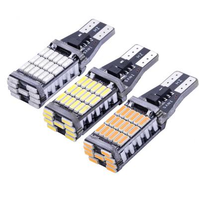 2Pcs T15 4014 45SMD Canbus LED Car Brake Reverse Turn Signal Fog Light Wit Lamp