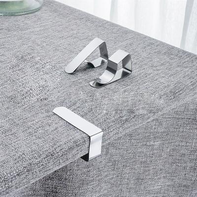 Acero Inoxidable - Pinzas para Mantel Soporte No Fijo Clips Fijos para Cubierta de Mantel de Boda Camping Paseo