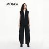 MO&Co. New Chinese Style Wide-Shoulder Frayed Vest