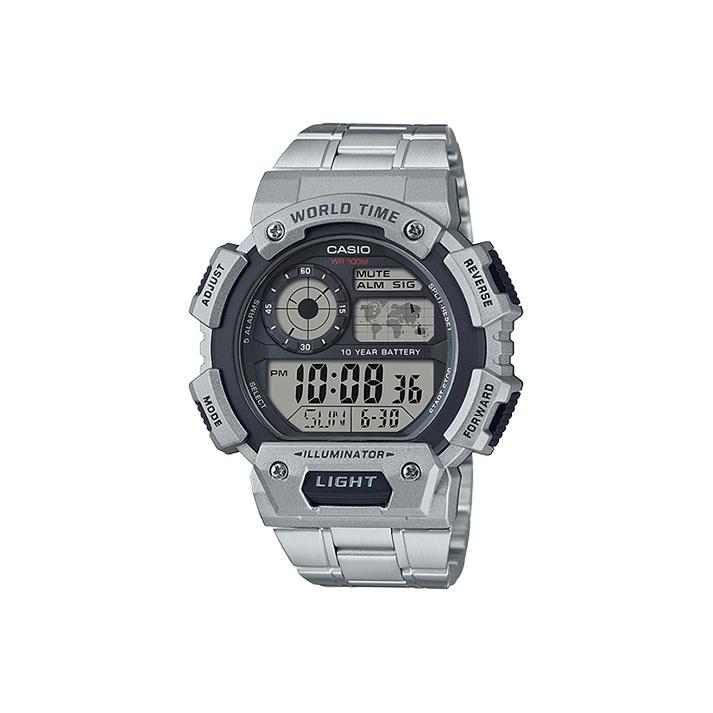 CASIO G Shock AE 1400WHD 1A AE-1400WHD-1A Silver Watch Case