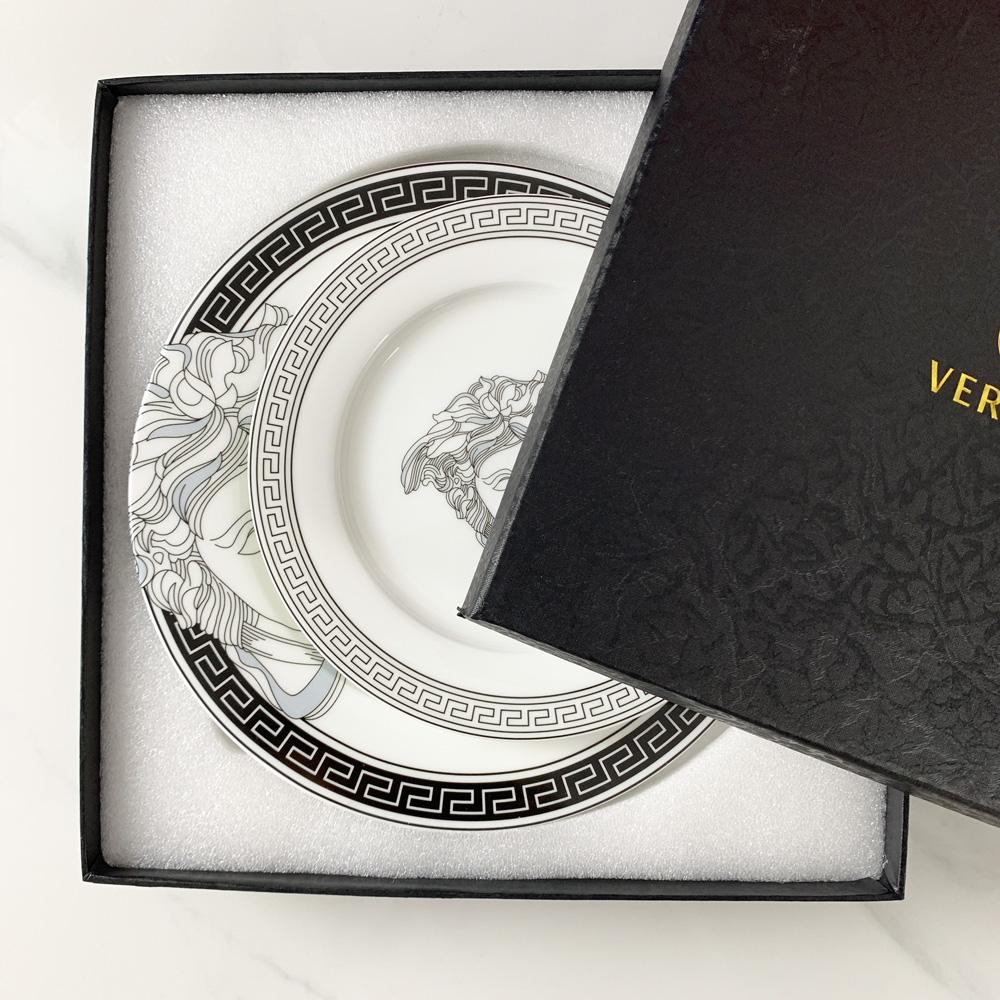 Europäischer westlicher Teller Keramik Haushalts-Steakteller Teller-Set Phnom Penh Leichter Luxus Frühstücks-Dessertteller Musterraum