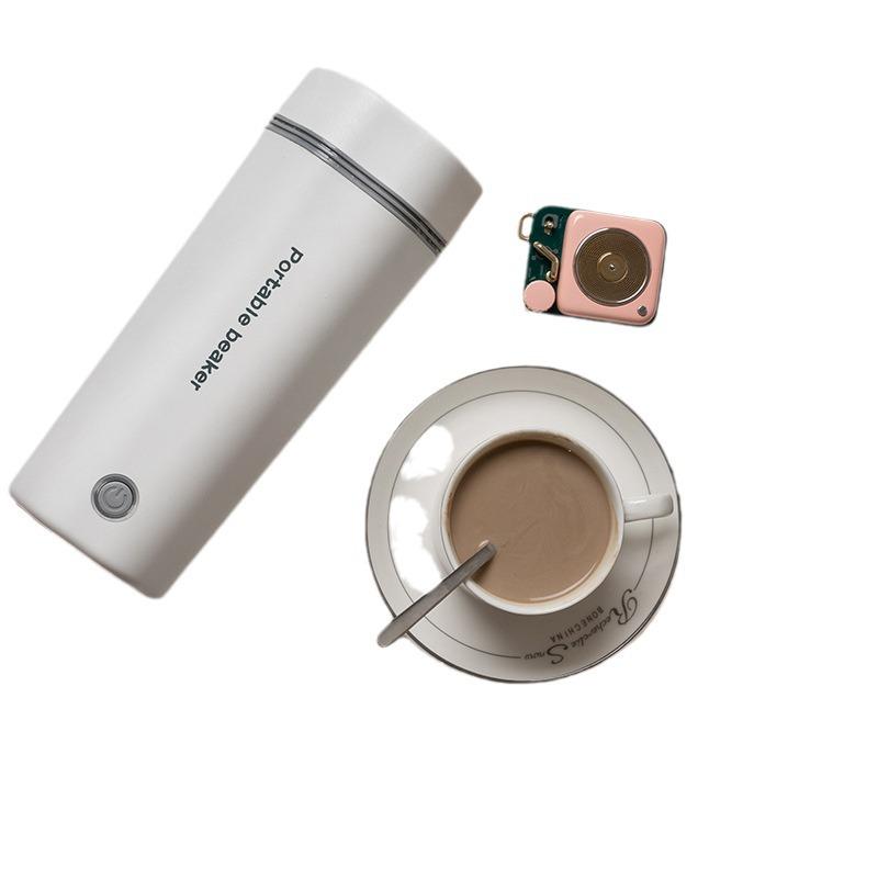 

Introducing the All-in-One Portable Electric Kettle & Insulation Cup - perfect for travel, home, or dorm use. Standard White