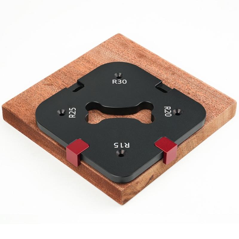 Precise Woodworking Tool Corners Jig Templates Aluminum Radius Jig Templates for Accurate Round Corner Cutting Tool