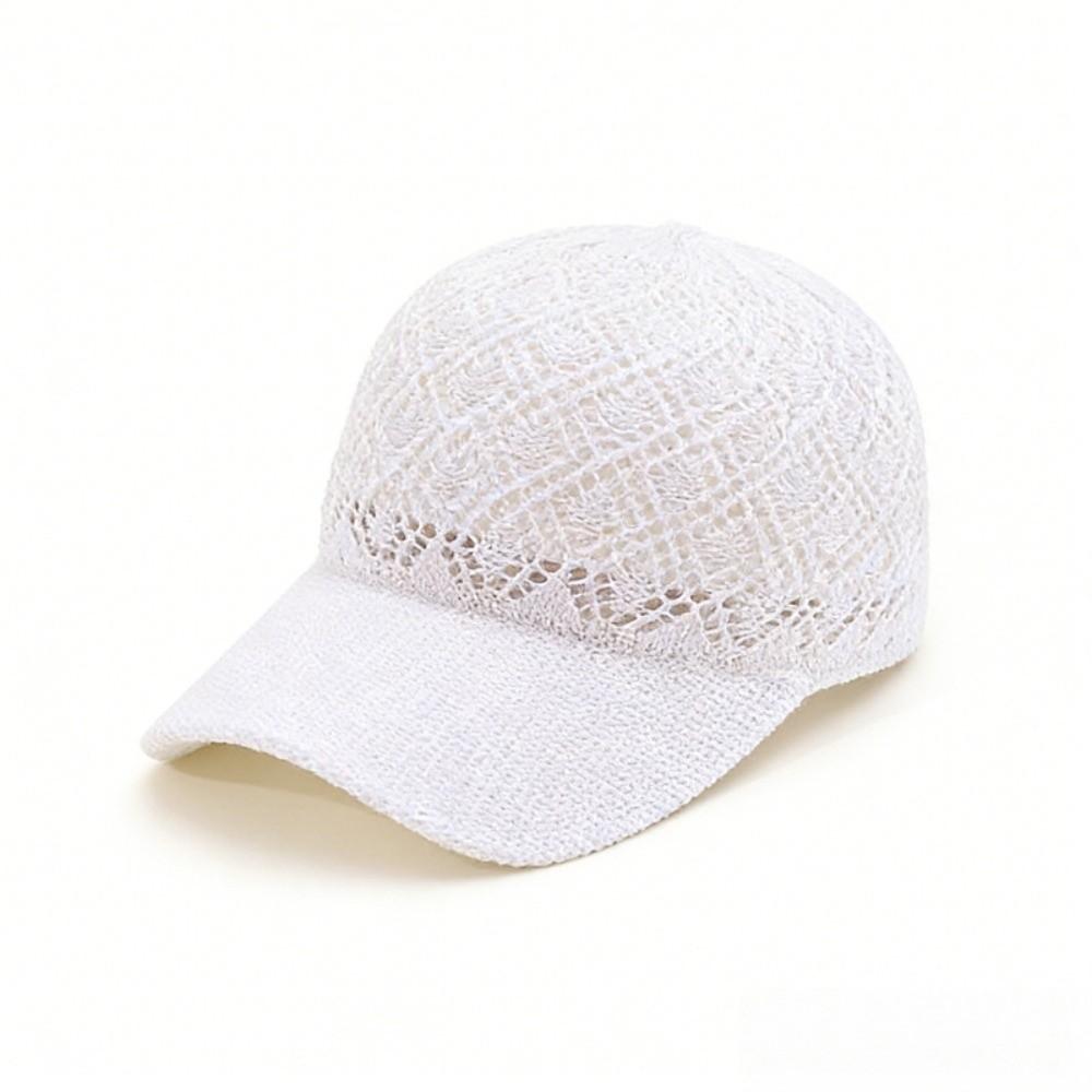 Adjustable Mesh Baseball Cap Hollow Thin Casual Cap Creative Beach Cap  Travel Vacation белый