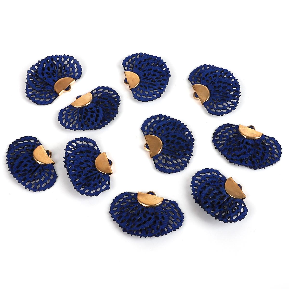 

10 шт. бархатные цветочные подвески-подвески с кисточками и отверстием для изготовления ювелирных изделий своими руками