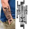10 Sheets Animals Temporary Tattoos For Men Adults Arm Realistic Lion Wolf Tiger Tattoo Sticker Fake Solider Black Tatoos Paste