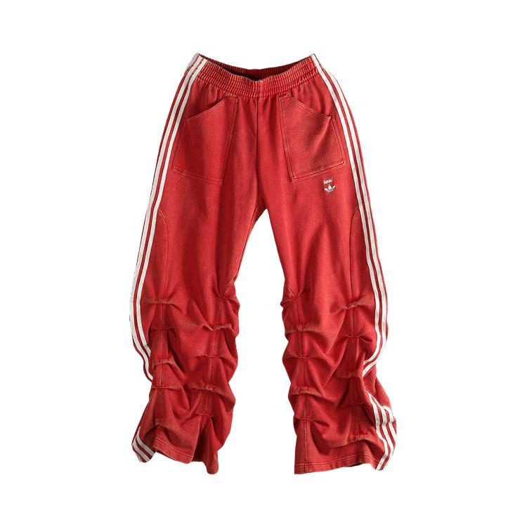 

adidas x Avavav Pleated Track Ruched Pant Power Red Unisex Bottoms JP4852