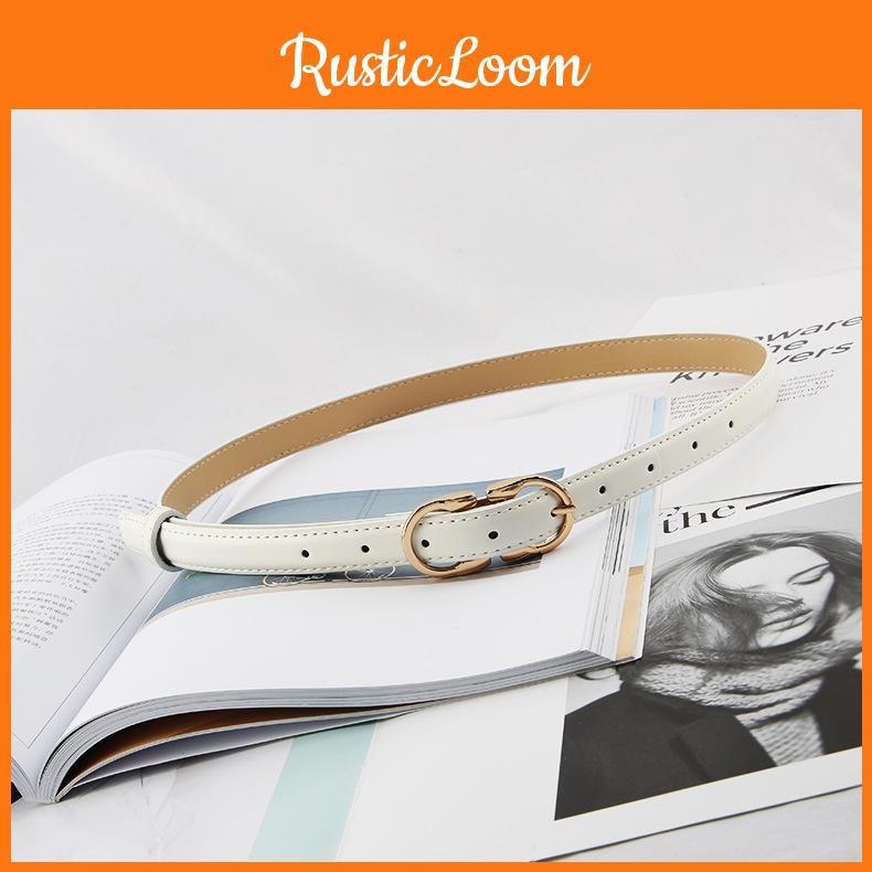 Metal Minimalist Style Pin Buckle Cipri Womens Belt Accessories Clothing