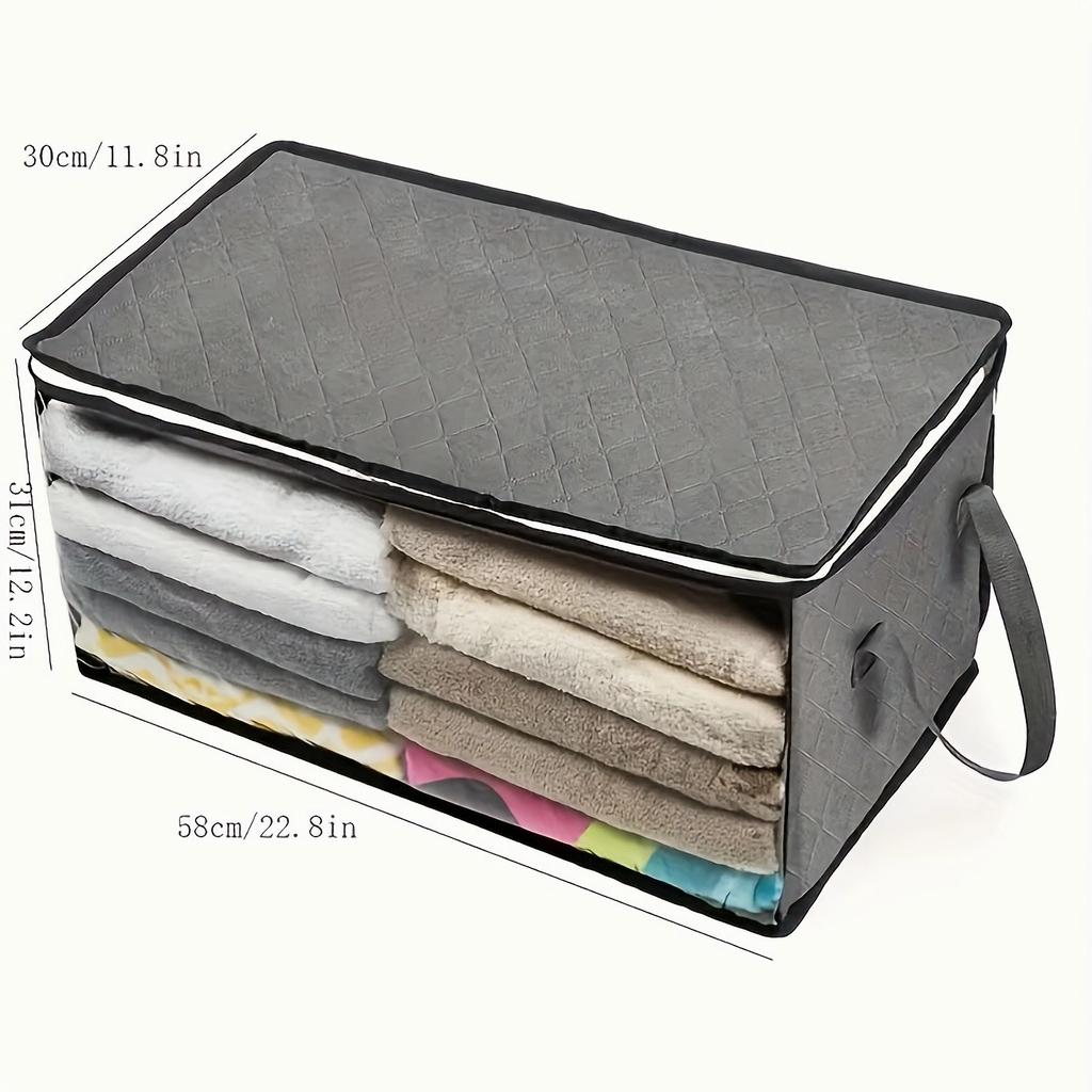 1pc Clothes Organizer,Quilt and Blanket Storage Bags, Closet,Bedroom,Home,Dorm Room,Bedroom Accessories Space Saving Organizer