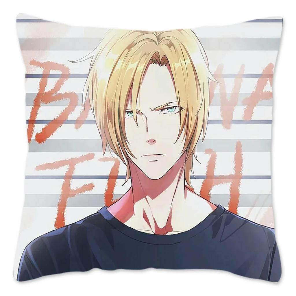 BANANA FISH Anime Cushion Cover for Sofa Throw Pillow Cover Home Decoration Polyester Pillow Case Japan Manga Housse De Coussin