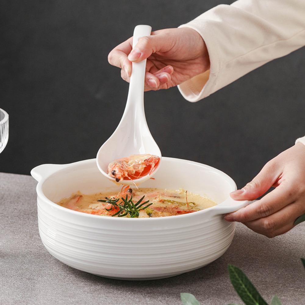 Japanese-style Ramen Bowl Heat-resistant Soup Basin Ceramic Binaural Soup Bowl  Kitchen