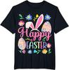 Happy Easter Bunny Spring Easter Egg Easter T-Shirt S-4XL