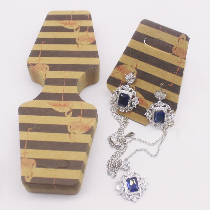 100pc/lot Multi Design Printed Jewelry Necklace Earring Set Card Flower and Bird Styles Hair Accessoreis Bracelet Dispaly Card