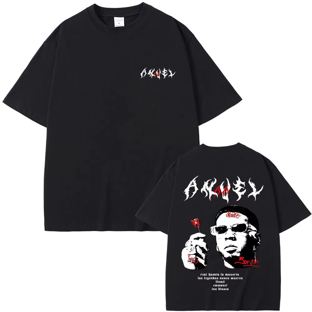 

Rapper Bad Bunny Album Cover Merch Tshirt Debi Tirar Mas Fotos DTMF World Tour 2026 T Shirts Men Hip Hop Streetwear Ins Y2k XL