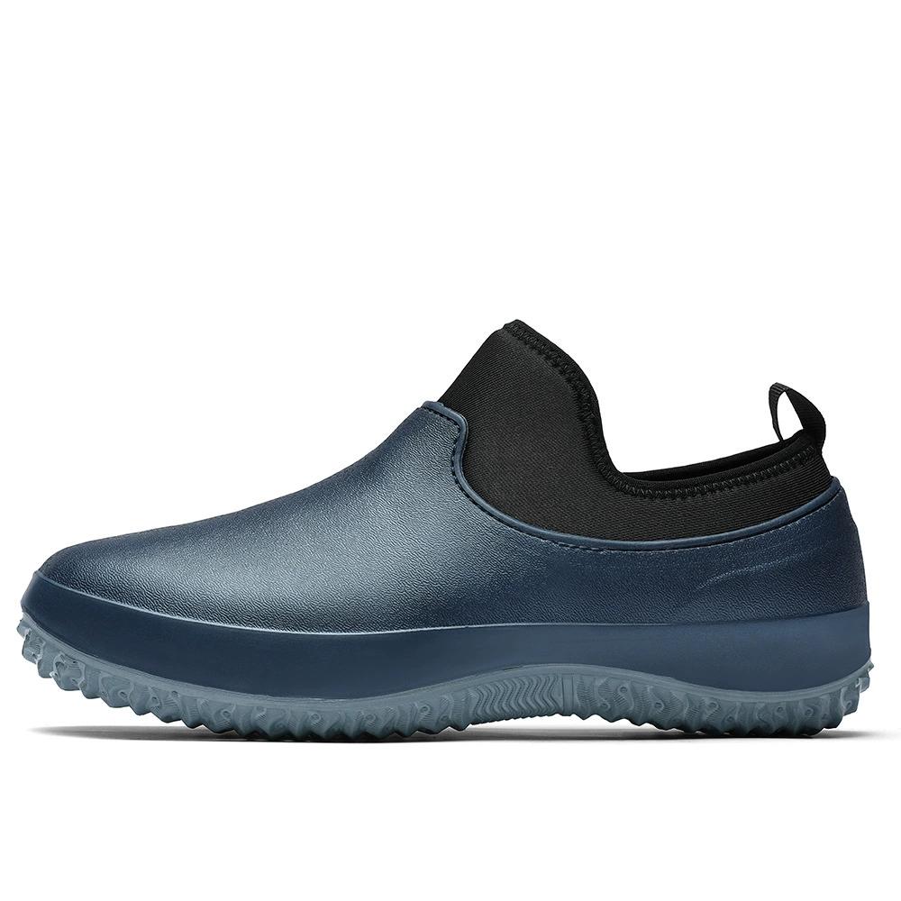 Fashion Unisex Men Rain Boots Waterproof Chef Shoes Non-Slip Men Water Shoes Outdoor Flat Rain Shoes Kitchen Work Women Shoe Plus Size49
